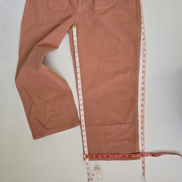Madewell The Perfect Vntage Wide Leg Crop Pants Women's 33 Burnt Orange Fall NWT - Picture 11 of 12